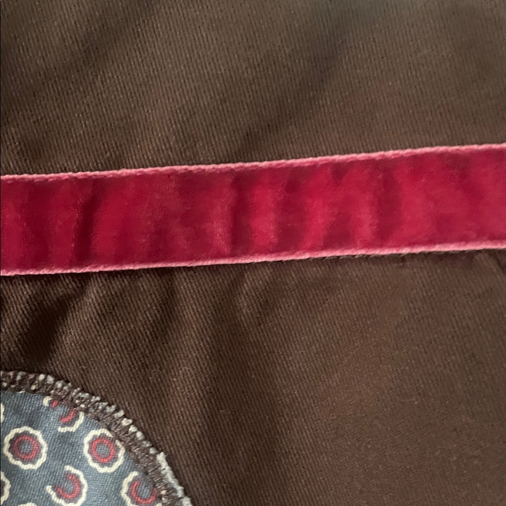 Boden Black A-Line Skirt with Red, Blue and Floral Circles - Picture 6 of 7